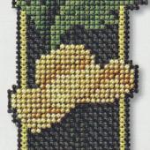 Yellow Poppy Bookmark - Patterns by Jill Oxton