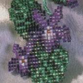 Violet Brooch - Pattern by Jill Oxton
